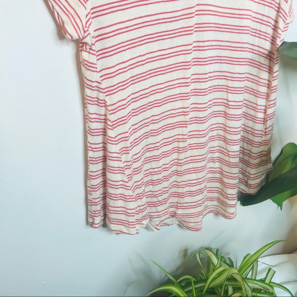 Pink Rose Cream Swing Babydoll Tee - Picture 3 of 5